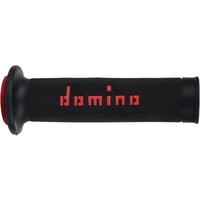 Image of A01041C4240B7-0 - Domino MotoGP Road Race Motorcycle Grips - Black/Red