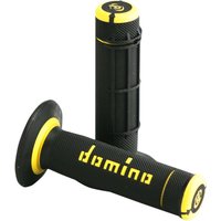 Image of A02041C4740A7-1 - Domino Dually Off Road Grips - Black/Yellow
