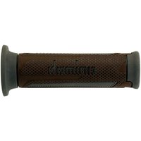 A35041C6564C7-0 - Domino Turismo Sport Touring Grips - Brown/Grey