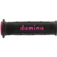 A25041C4340C7-0 - Domino A250 Road Grips - Black/Fuchsia