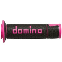 Image of A45041C4340B7-0 - Domino A450 Road/Race Grips - Black/Fuchsia