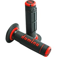 Image of A02041C4240A7-1 - Domino Dually Grips For Husqvarna CR125 2007-2013 - Black/Red