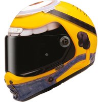 Image of HJC V10 Stuart Minions MC3 Yellow Motorcycle Helmet