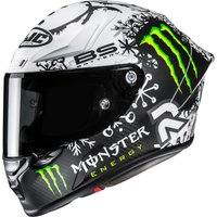Image of HJC RPHA 1 V2 Carbon Snow Diablo MC10SF Motorcycle Helmet
