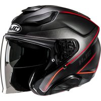 Image of HJC F31 Ludi MC1SF Red Motorcycle Helmet
