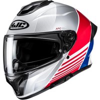 Image of HJC C71 Morix MC21 White Blue Red Motorcycle Helmet