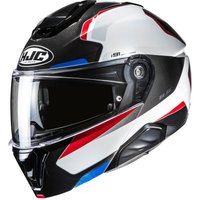 Image of HJC I91 Felio MC21 White Blue Red Motorcycle Helmet