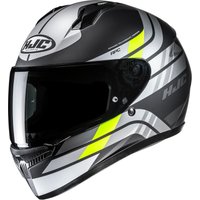 Image of HJC C10 Hiper MC3HSF Yellow Motorcycle Helmet