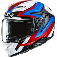 Image of HJC F71 Fes MC21 White Blue Red Motorcycle Helmet