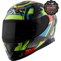 Image of Axor Apex Full Face Helmet - Vivid Black Neon Yellow Gloss
