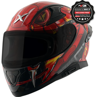 Image of Axor Apex Full Face Helmet - Venomous Gloss Black Red