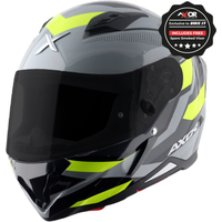 Image of Axor Hunter SH890 Full Face Helmet - Cornet Black Neon Yellow Gloss