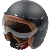 Image of Axor Helmet Jet Open Face - Matt Black / Brown