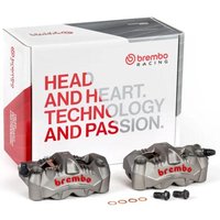 Image of 220C78310 - Brembo GP4-RS Upgrade Brake Caliper Kit For Honda CB1000R 2008-2017 Fits Front Left And Right - Aluminium/Grey
