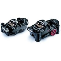 Image of 220B47310 - Brembo 484 Cafe Racer Upgrade Brake Caliper Kit For Ducati 1098 2007-2008 Fits Front Left And Right - Black/Red