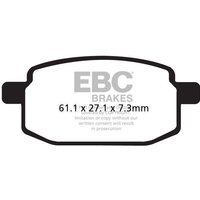 SFAC169 - EBC SFAC Carbon Series Scooter Brake Pads For Lex-Moto Molly 50 2015-2018 Front