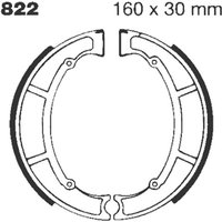 Image of 822G - EBC G Grooved Brake Shoes For Maico F 100 Piccolo 1934-1950 Rear