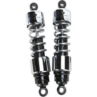 Image of 412-4250C - Progressive Suspension 412 Series Cruiser Shocks For Triumph Bonneville 800 2000-2006 318.00 mm (12.50") - Black/Chrome
