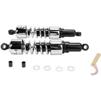 Image of 412-4226C - Progressive Suspension 412 Series Cruiser Shocks For Honda GL 1200 Goldwing 1984-1988 - Black/Chrome