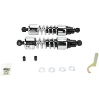 Image of 412-4222C - Progressive Suspension 412 Series Cruiser Shocks For Honda GL 1100 1980-1983 - Black/Chrome