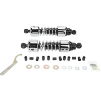 Image of 412-4206C - Progressive Suspension 412 Series Cruiser Shocks For Triumph Bonneville 650 T120 1972-1973 318mm (12.50") - Black/Chrome