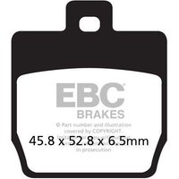 SFAC268 - EBC SFAC Carbon Series Scooter Brake Pads For MBK EW 50 Stunt Naked 2002-2010 Front
