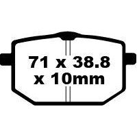 FA118 - EBC FA Series Organic Brake Pads For Yamaha XT 600 1987-1990 Front