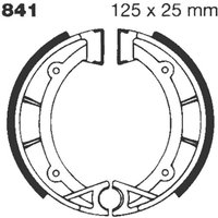 Image of 841G - EBC G Grooved Brake Shoes For Fantic Casa 50 1975 Fit Front Or Rear