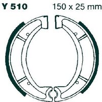 Image of Y510G - EBC G Grooved Brake Shoes For Yamaha DT 250 1975-1976 Rear