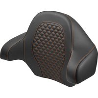 814-07-20903 - Saddlemen Dragon Scale Tour Pak Backrest For Harley Davidson FLH1868 2021 Black/Orange