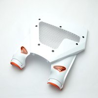 Image of 1CYC-0807-31-VT - Cycra Front Number Board For KTM SX125 2023-2026 - White/Orange