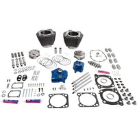 Image of 310-1400 - S&S Cycle 132" Power Package Engine Performance Kit For Harley Davidson FLHFB 1868 ABS 2023 - Black Granite