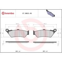 Image of 07BB0365 - Brembo Prime Sintered Genuine Brake Pads For Husqvarna 701 Enduro 2017-2026 Front
