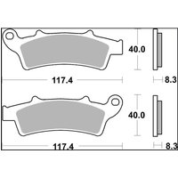 07045XS - Brembo XS Prime Sintered Brake Pads For Aprilia Atlantic 125 2005-2009 Front