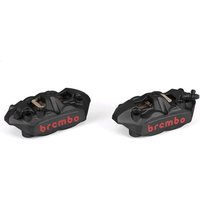 Image of 220A39750 - Brembo M4.34 Calipers For Honda CB1000R 2008-2017 Front - Black/Red