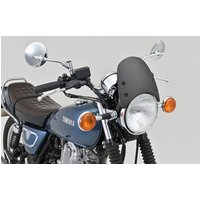 81722 - Daytona Aluminium Meter Visor With Bracket Set For Yamaha SR 400 2014-2016 - Black