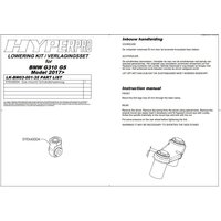 Image of LK-BM03-001-35 - Hyperpro Lowering kit For BMW G 310 GS ABS 2017-2024 Front -35mm