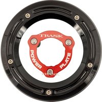 TM-0051-BK-RD - Trask Derby Cover & Power Plate Kit For Harley Davidson FLH 1868 ABS 2021 - Black/Red