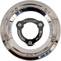 Image of TM-0051-CH-BK - Trask Derby Cover & Power Plate Kit For Harley Davidson FLH 1868 ABS 2021 - Black/Chrome
