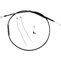 7228-72 - Magnum Shielding Redesigned Polished KarbonFibr Clutch Cable For Harley Davidson FLD 1690 2012-2013 184.5 cm (72-11/16") - Carbon Fibre/Silver