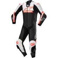 Image of Alpinestars Missile V2 Ward 1 Pc Leather Suit Black/W/R/Fluo