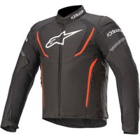 Image of Alpinestars T-Jaws v3 Waterproof Jacket Black & Red Fluo