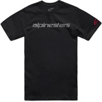 Image of Alpinestars Linear Wordmark 2.0 CSF T-Shirt Black Grey Red