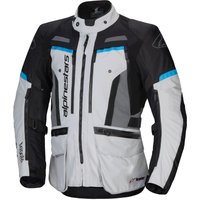 Image of Alpinestars Bogota Pro Drystar Jacket Ice Grey Black Cyan