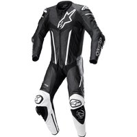 Image of Alpinestars Fusion Leather Suit 1 Pc Black White