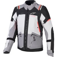 Image of Alpinestars Stella Andes V4 Drystar Jacket Dark Grey Ice Grey Black Coral