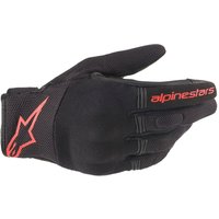 Image of Alpinestars Copper Gloves Black & Red Fluo