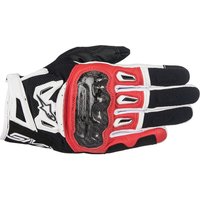 Image of Alpinestars SMX-2 Air Carbon v2 Gloves Black Red & White