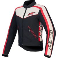 Image of Alpinestars Stella T-Dyno WR Jacket Black Ecru Bright Red