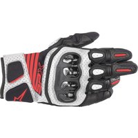 Image of Alpinestars Carbon v2 Gloves Black White & Red